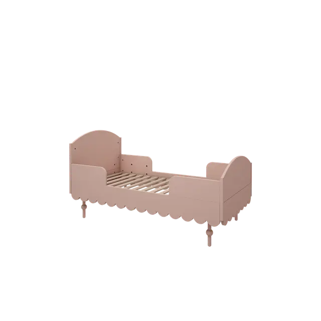 Wood Luck Design - Babushka - tremme-/juniorseng 70 x 140 cm – lyserød