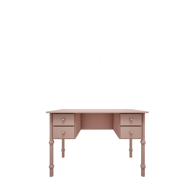 Wood Luck Design - Babushka - skrivebord – lyserød
