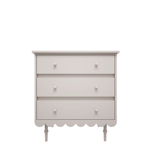 Wood Luck Design - Babushka - kommode med 3 skuffer – hvid