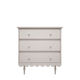 Wood Luck Design - Babushka - kommode med 3 skuffer – hvid