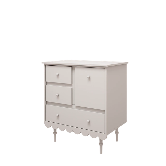 Wood Luck Design - Babushka - kommode med skuffer – hvid