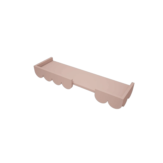 Wood Luck Design - Babushka - væghylde – lyserød