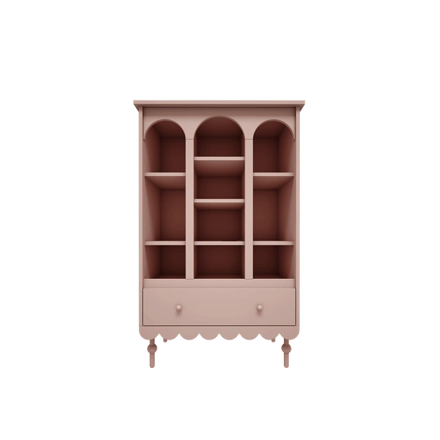 Wood Luck Design - Babushka - bogreol – lyserød