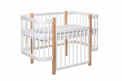 Baby Crib ELIN - Natural/White