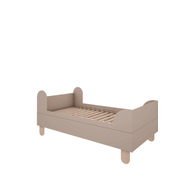 Wood Luck Design - Basic - børneseng 80 x 160 cm – trøffel