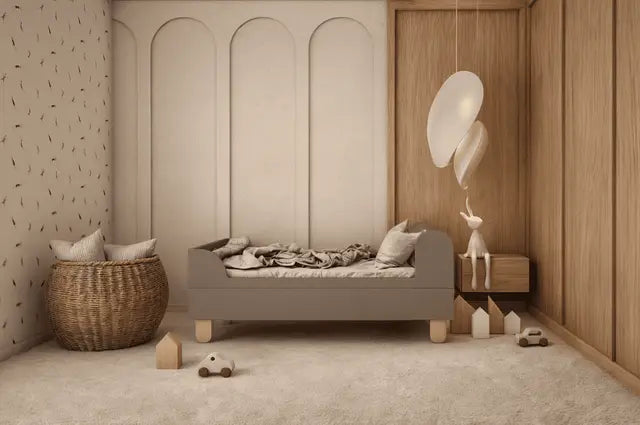 Wood Luck Design - Basic - børneseng 80 x 160 cm – trøffel