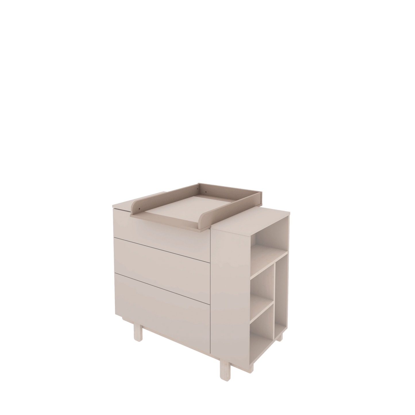 Wood Luck Design - Basic - pusletop til kommode – trøffel
