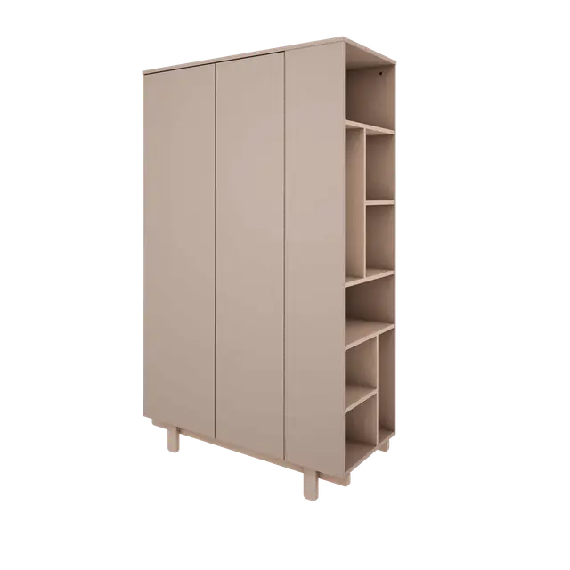 Wood Luck Design - Basic - garderobeskab – trøffel