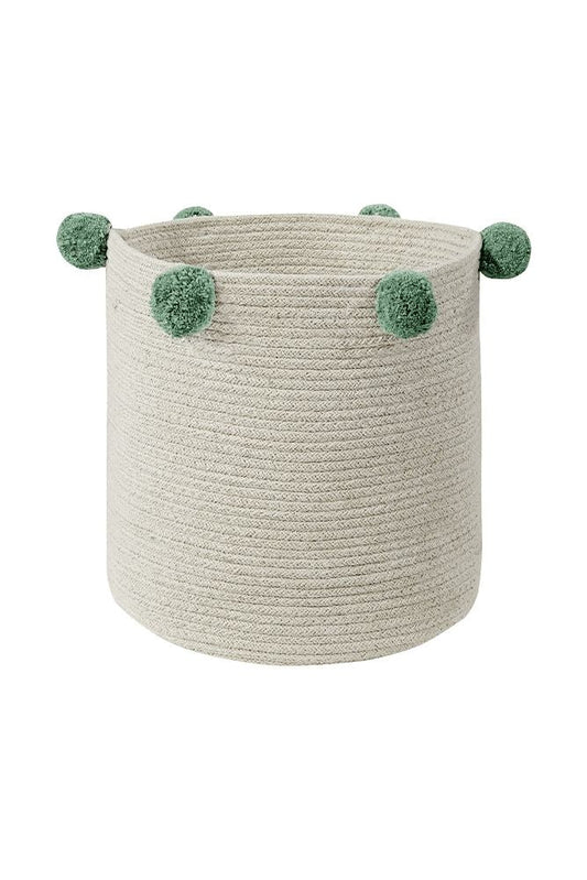 Lorena Canals opbevaringskurv – Bubbly Natural-Green