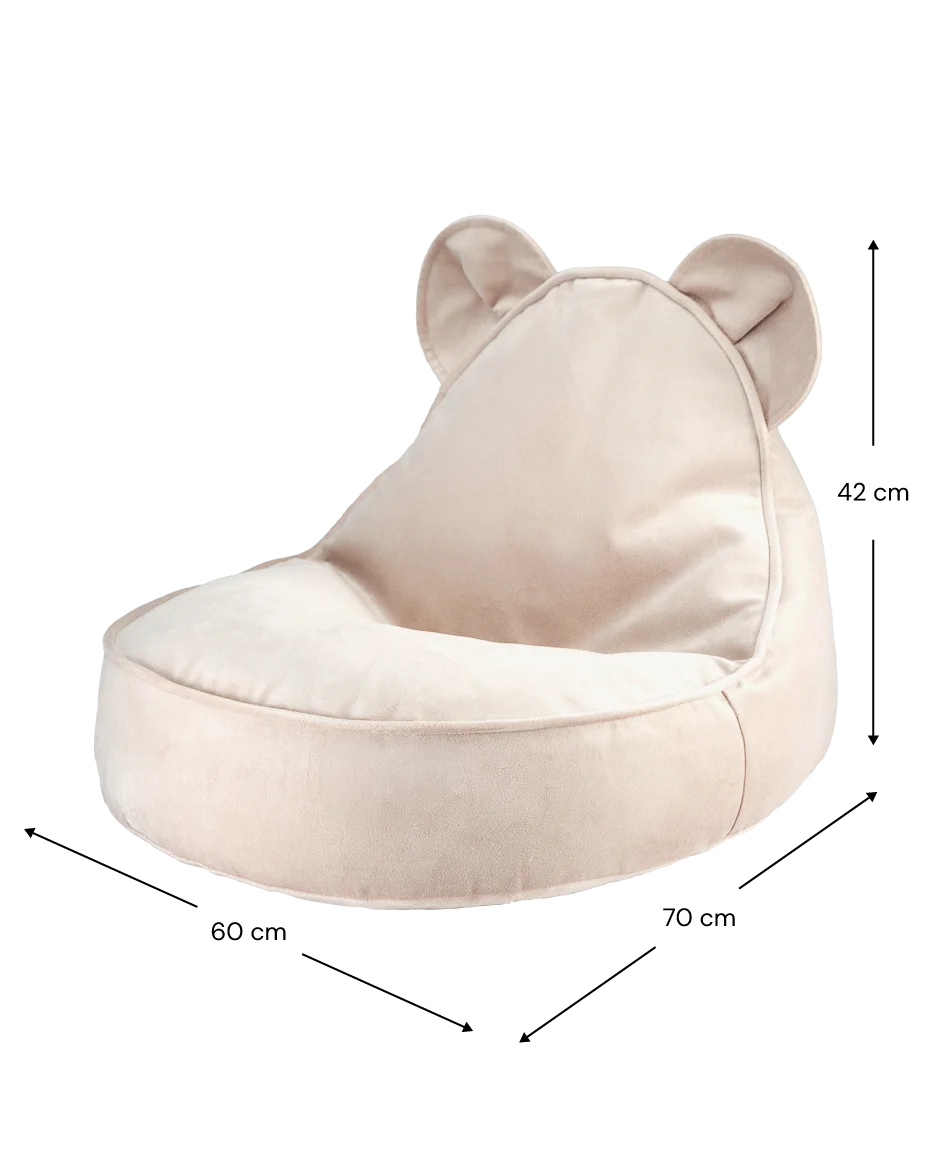 Wigiwama Bear sækkestol til børn – Dusty Beige