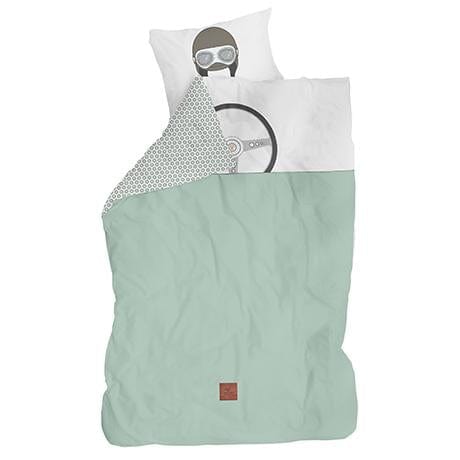 LIFETIME Kidsrooms Road Race sengetøj 140 x 200 cm – Grøn
