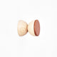 Beech Wood & Veramic Wall Hook / Knob - Dark Terracotta Orange