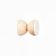Beech Wood & Veramic Wall Hook / Knob - Grey Sand