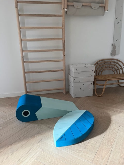 Units Fuglen - Blå - Motorisk tumlelegetøj i EVA-skum