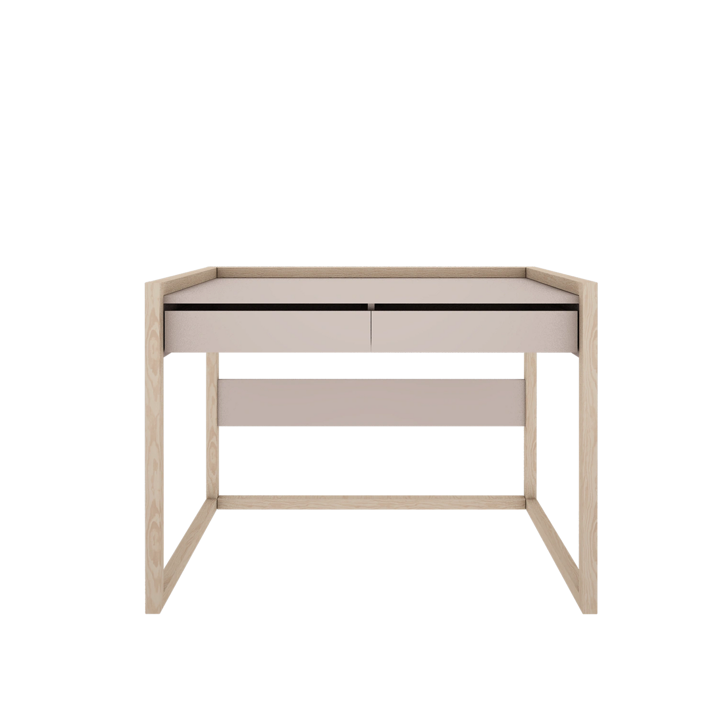 Wood Luck Design - Basic - skrivebord med skuffer – cashmere
