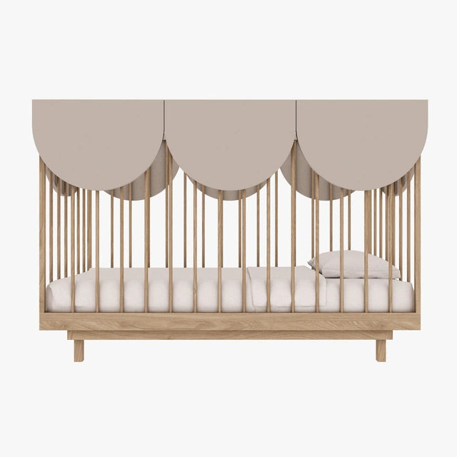 Wood Luck Design - Bloom - tremme-/juniorseng 70 x 140 cm – cashmere & egetræ