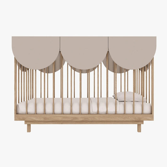 Wood Luck Design - Bloom - tremme-/juniorseng 70 x 140 cm – cashmere & egetræ