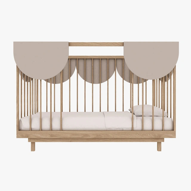 Wood Luck Design - Bloom - tremme-/juniorseng 70 x 140 cm – cashmere & egetræ
