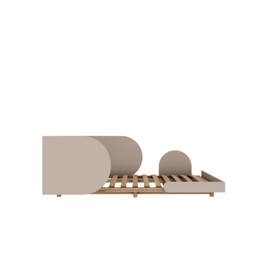 Wood Luck Design - Bloom - udtræksseng 90 x 160–200 cm – cashmere