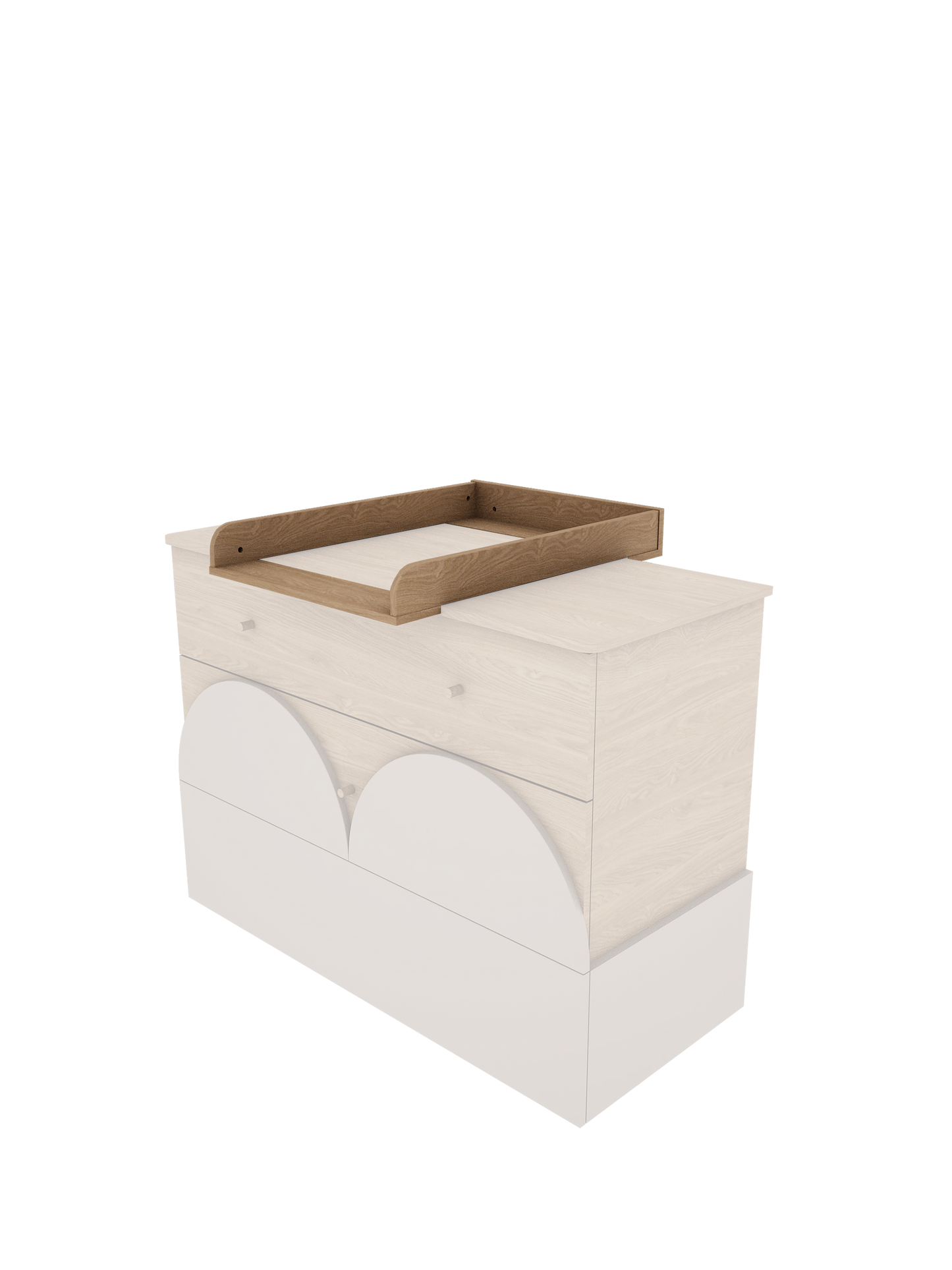 Wood Luck Design - Bloom - pusletop til kommode i egetræ