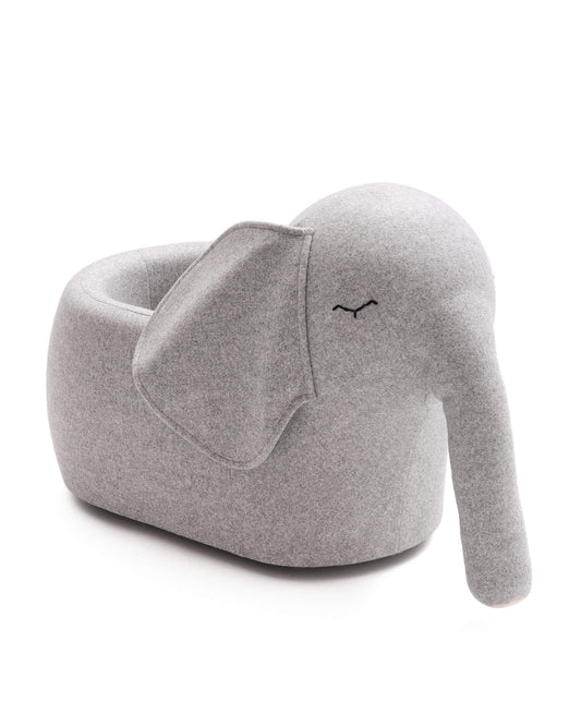 bada&bou – bou – den rullende elefant – grå melange