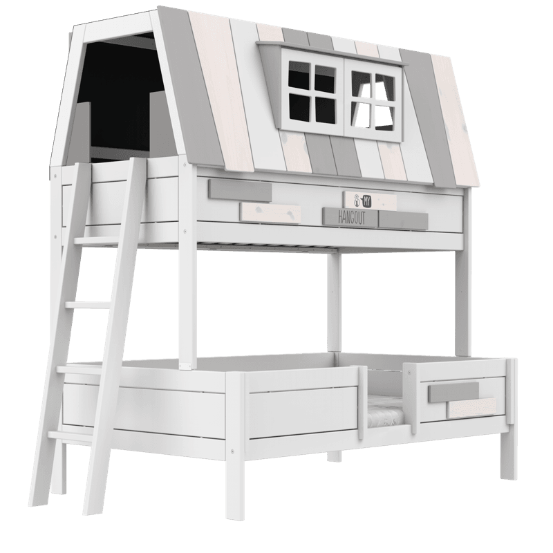 LIFETIME Kidsrooms Original My Hangout familiekøjeseng med legehus 90/120 x 200 cm
