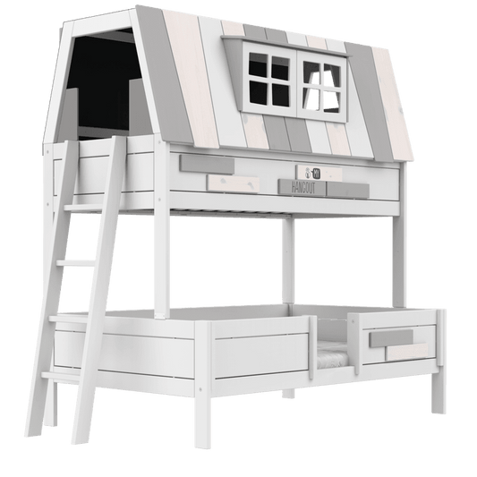 LIFETIME Kidsrooms Original My Hangout familiekøjeseng med legehus 90/120 x 200 cm