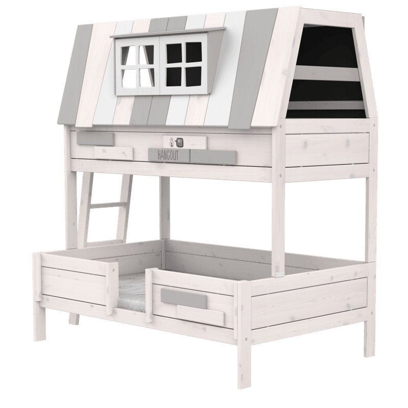 LIFETIME Kidsrooms Original My Hangout familiekøjeseng med legehus 90/120 x 200 cm