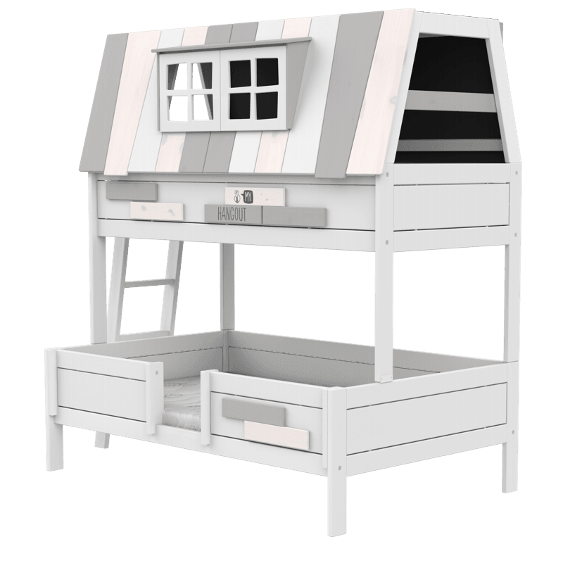LIFETIME Kidsrooms Original My Hangout familiekøjeseng med legehus 90/120 x 200 cm