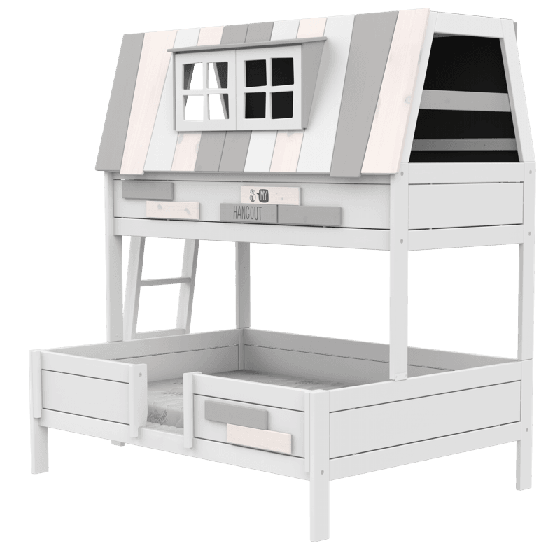 LIFETIME Kidsrooms Original My Hangout familiekøjeseng med legehus 90/140 x 200 cm