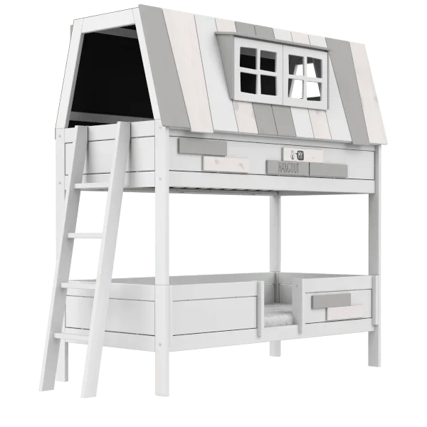 LIFETIME Kidsrooms Original My Hangout køjeseng med legehus 90 x 200 cm