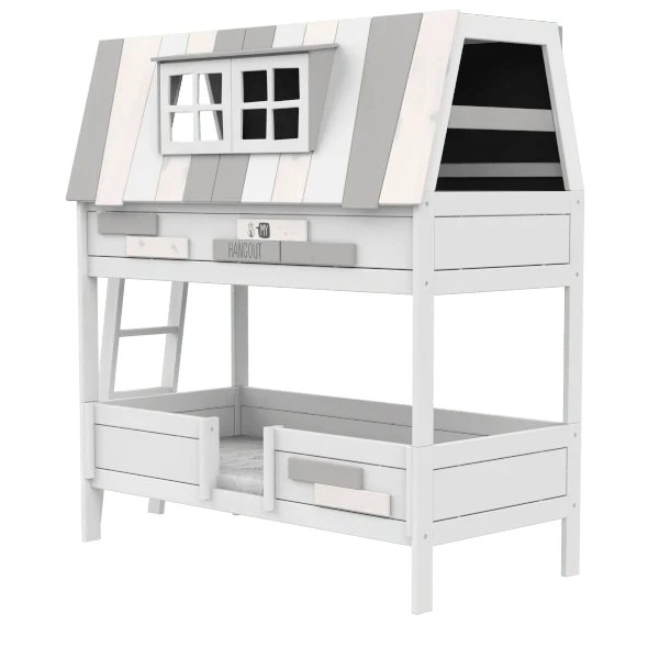 LIFETIME Kidsrooms Original My Hangout køjeseng med legehus 90 x 200 cm