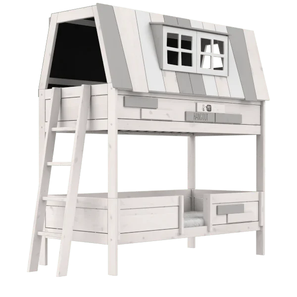 LIFETIME Kidsrooms Original My Hangout køjeseng med legehus 90 x 200 cm