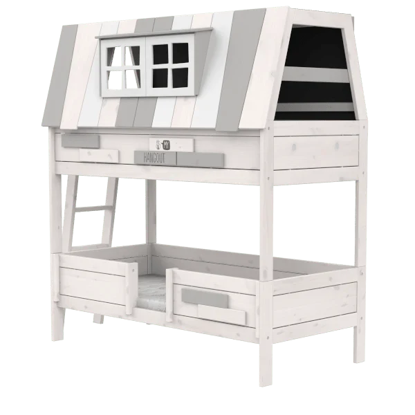 LIFETIME Kidsrooms Original My Hangout køjeseng med legehus 90 x 200 cm