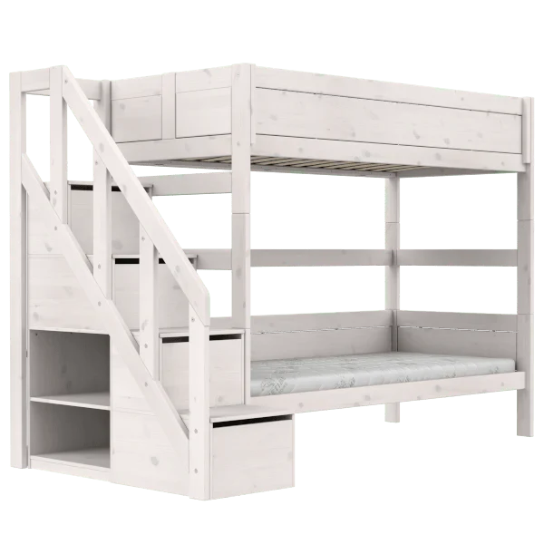 LIFETIME Kidsrooms Original køjeseng med trappe 90 x 200 cm