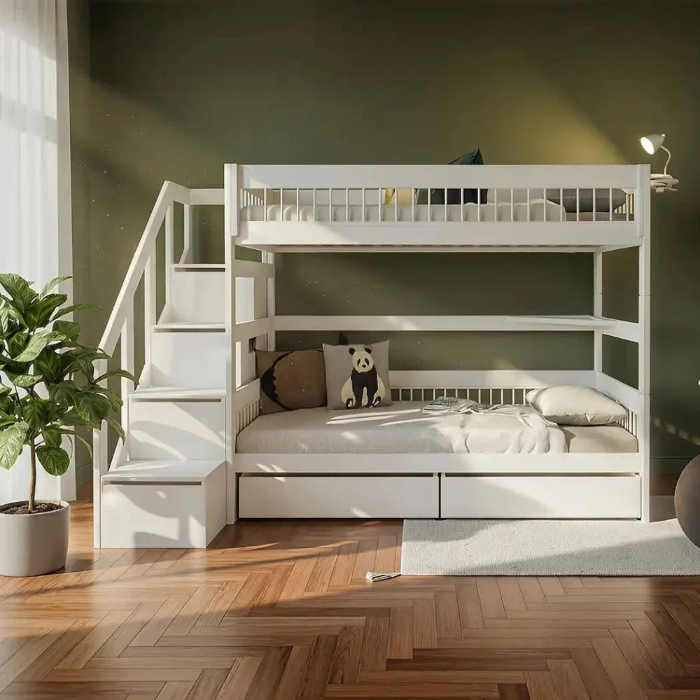 LIFETIME Kidsrooms Breeze køjeseng med trappe 90 x 200 cm