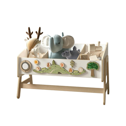 LILU 2-in-1 Toy Storage Shelf and Table
