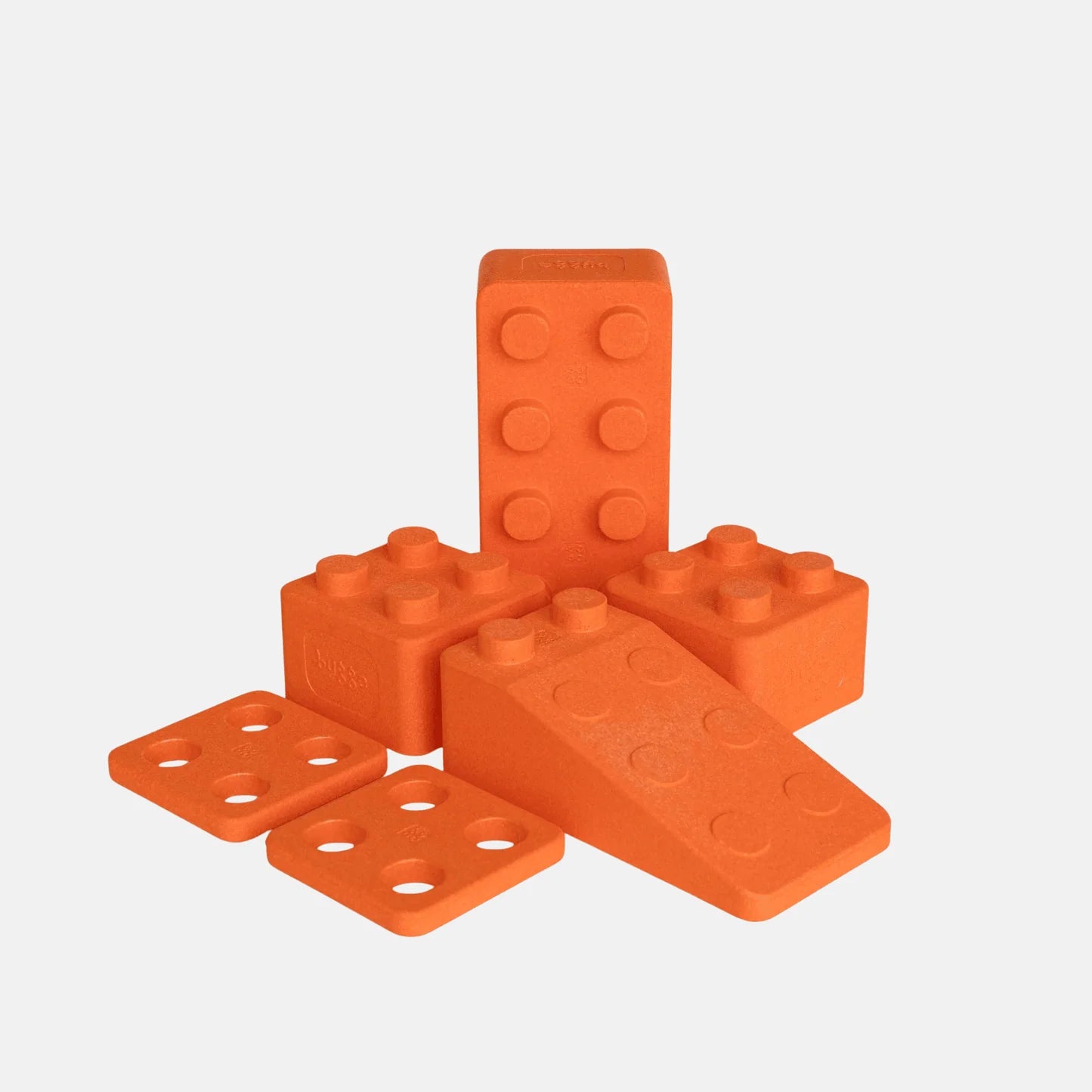 bygge - basis-sæt “monokrom” orange – 6 stk
