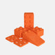 bygge - basis-sæt “monokrom” orange – 6 stk