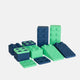 bygge - startersæt “totone” blue / green – 12 stk