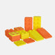 bygge - startersæt “totone” yellow / orange – 12 stk