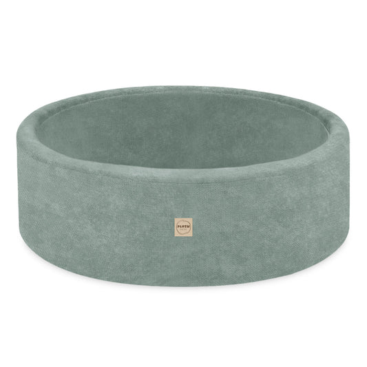 Plush Nest boldbassin i premium chenille – grøn – 90x30 cm
