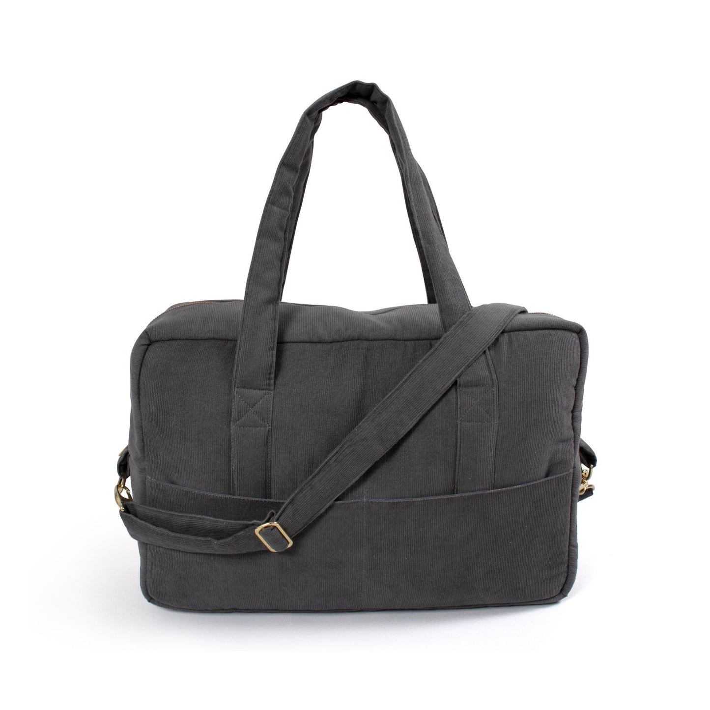 Filibabba pusletaske i fløjl – stone grey