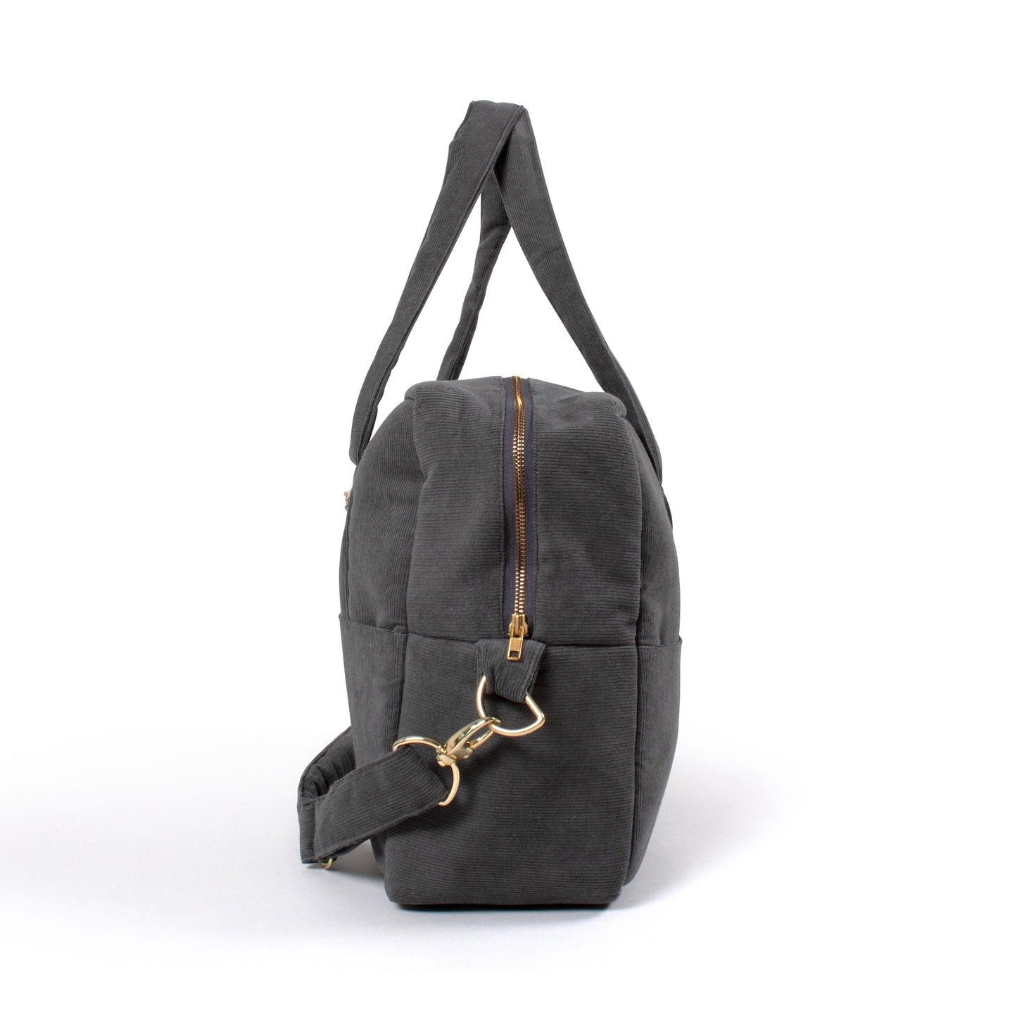 Filibabba pusletaske i fløjl – stone grey
