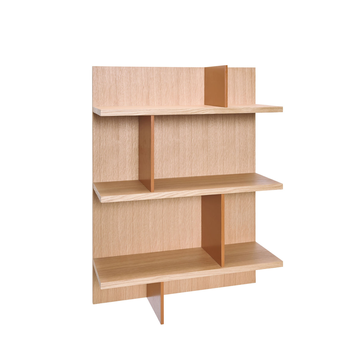 Hübsch Stand reol - Eg / Rød