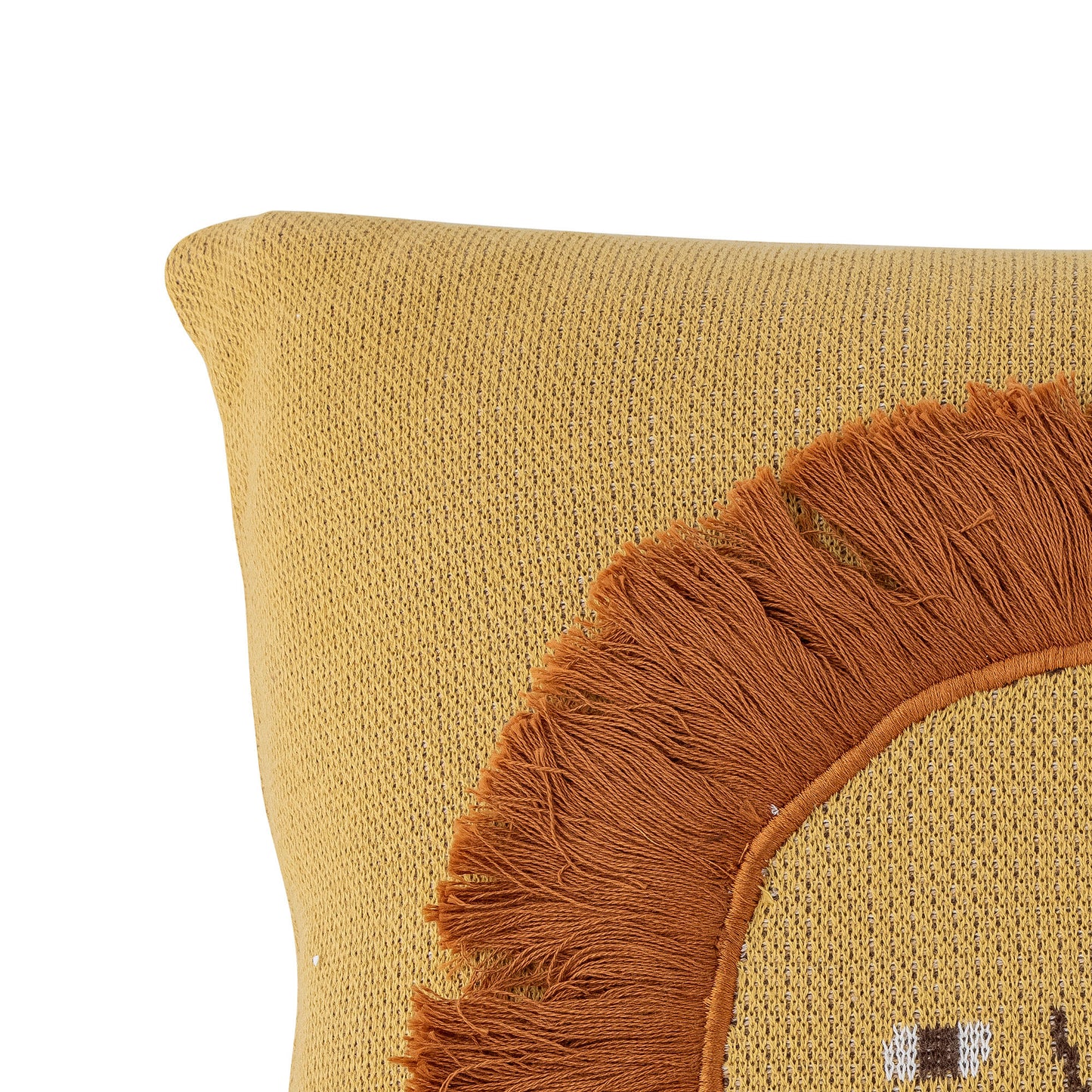 Bloomingville MINI Harrison pude – Gul løve i OEKO-TEX® bomuld