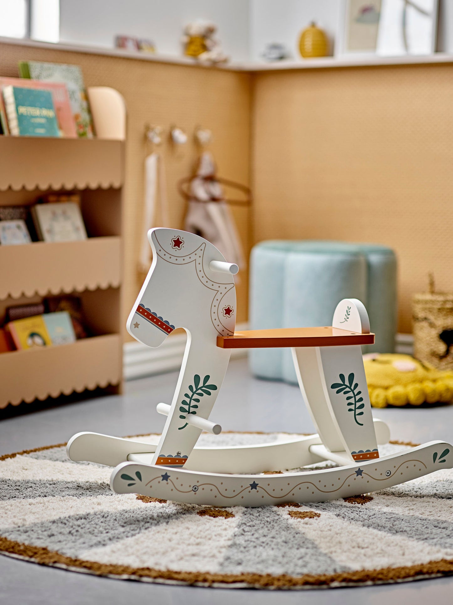 Bloomingville MINI Ruddy Gyngehest – Hest – Hvid