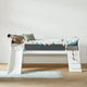 LIFETIME Kidsrooms Original halvhøj seng med klatretrappe og rutsjebane – 90 x 200 cm