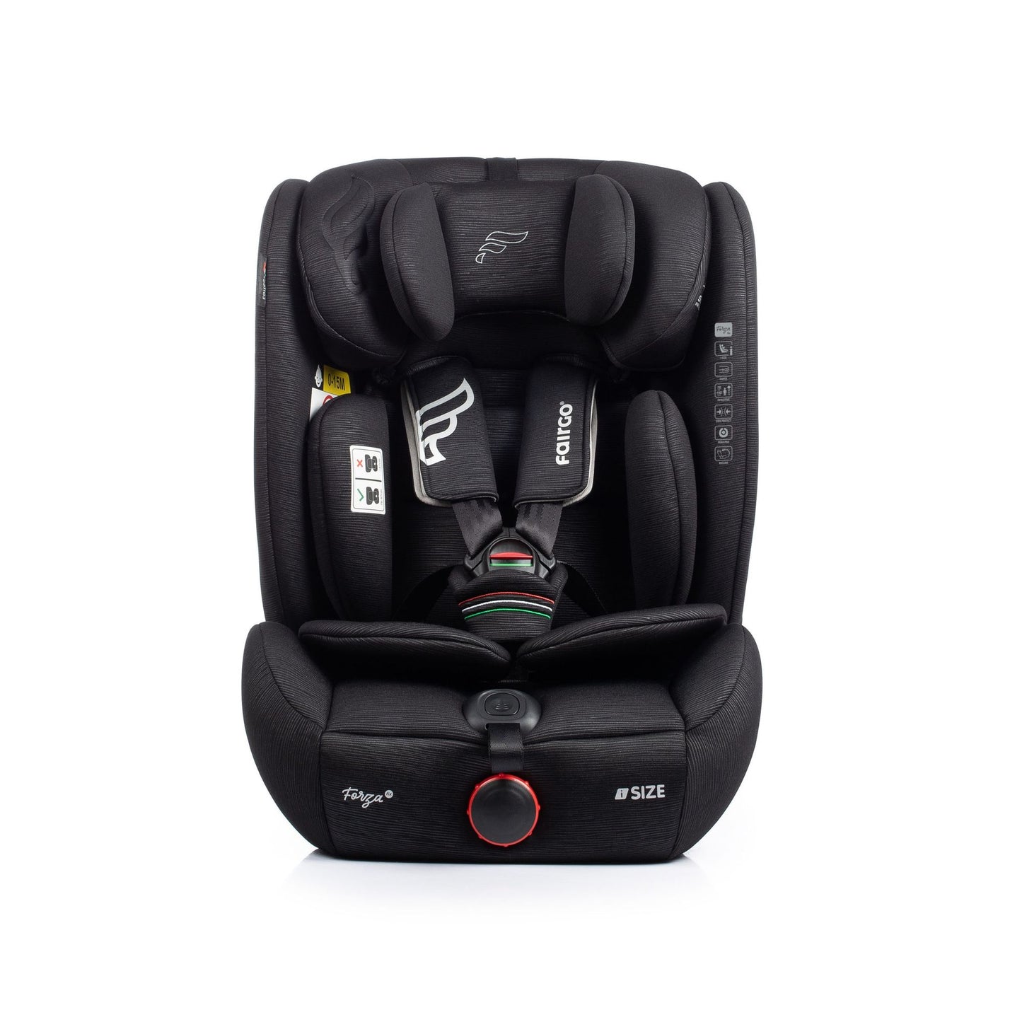 Fairgo Forza i-Size autostol 76–150 cm – black sand
