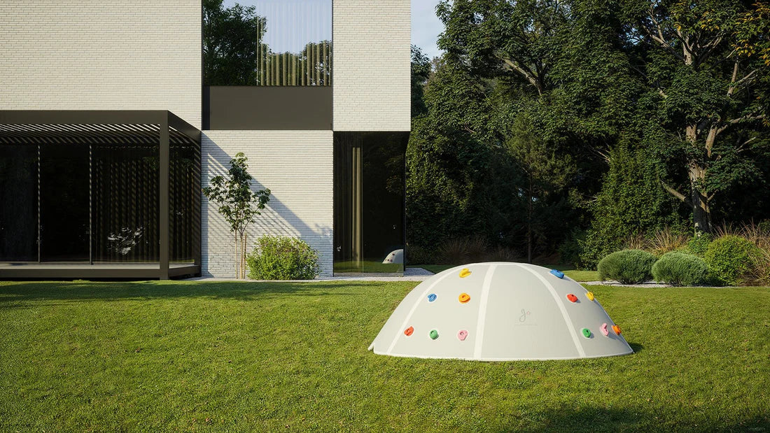 Jupiduu Climb & Jump Dome – oppustelig klatre- og hoppemøbel